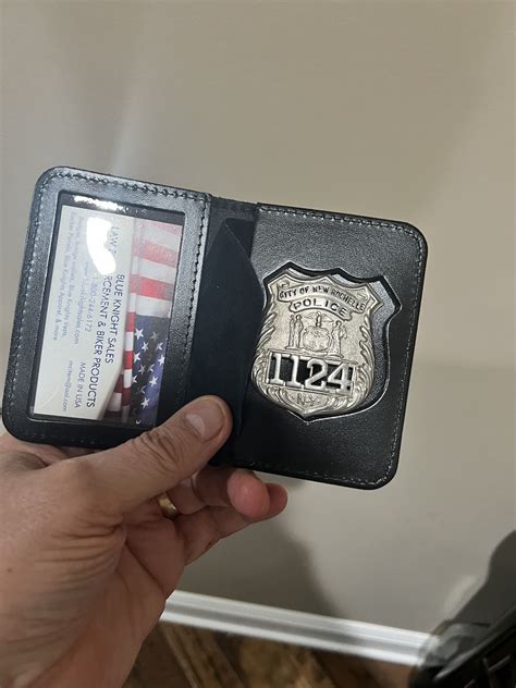 rfid nypd detective double id badge wallet|nypd detective badge wallet.